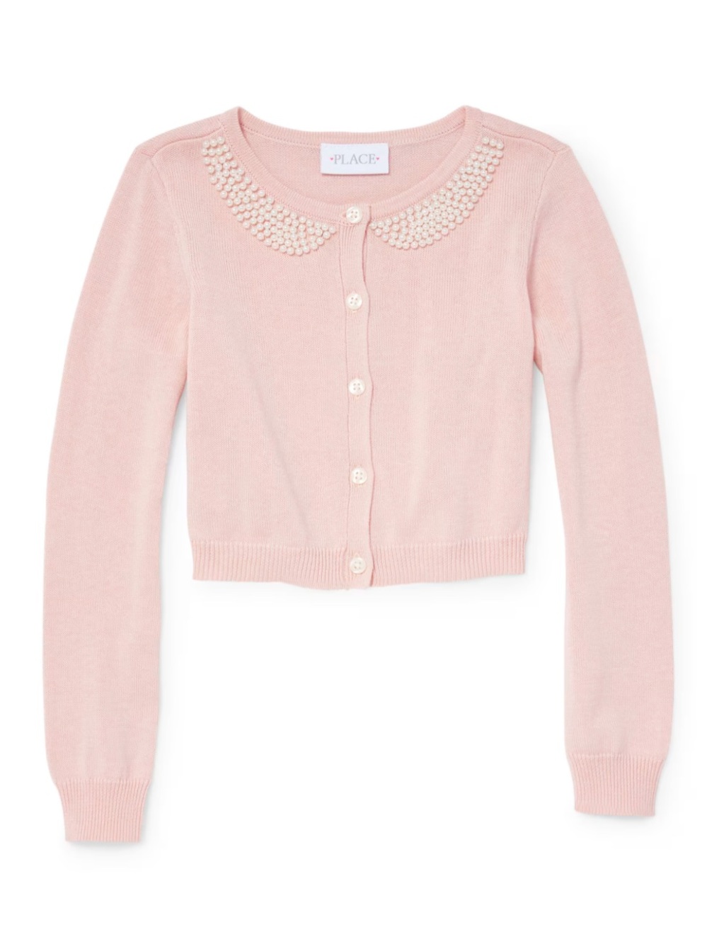 The Children's Place Pink Pearl-Collar Cardigan NWT